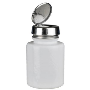 ONE-TOUCH\, SS\, ROUND 4OZ WHITE GLASS\,